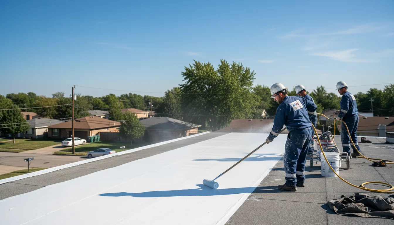 Commercial roof coating in Stanley, IA near me